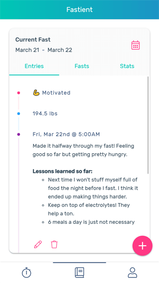 Fastient - Fasting Tracker & Journal